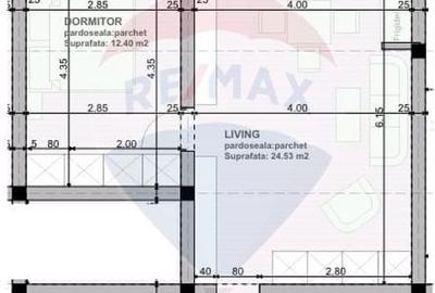 Apartament cu 2 camere de vanzare - 2
