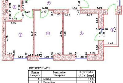 Apartament cu 3 camere semidecomandat, mobilat în Aviației - 3