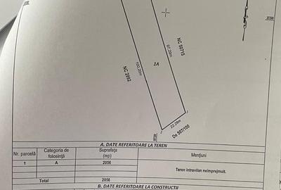 Teren intravilan de 2056 mp, în Ciofliceni - 2