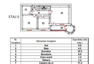 Vand apartament 5 camere pe 2 nivele, cu scara interioara - 1