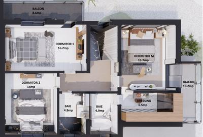 Duplex cu 5 camere cu Teren 387 Mp în Corbeanca - 3
