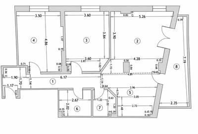 Apartament cu 3 camere decomandat în Parc Zăvoi - 7