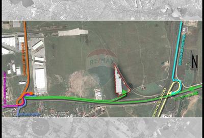 Teren 2Ha  Drumul Intre Tarlale - A2, pretabil hale + birou (Glina)