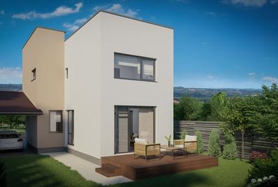 Vilă moderna, stil cub, 3 dormitoare, sistem SmartHome inclus - 3