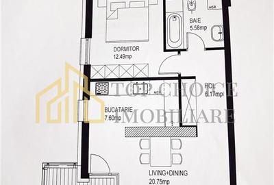 Apartament cu 2 camere semidecomandat, mobilat în Aviației - 27