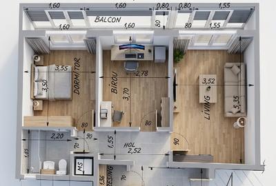 Apartament cu 3 camere decomandat în Giurgiului - 14