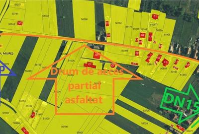 Teren intravila drept, loc de casa , 1300 mp Ernei,  Mures, zona linistita