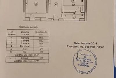 Apartament cu 3 camere, mobilat în Crângași - 12