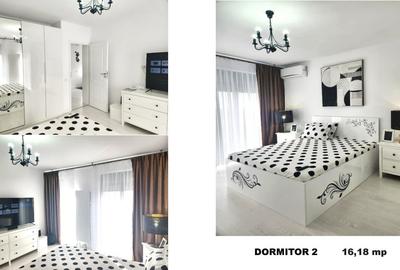 Domnesti, Vila duplex, mobilata si utilata, 4 camere, 135mp, teren 250mp. - 2