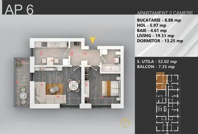 Apartament cu 2 camere decomandat în Theodor Pallady - 2