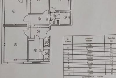 Apartament cu 4 camere decomandat în Berceni - 13