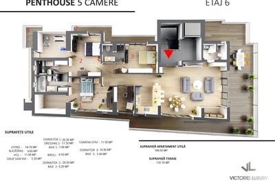 Apartament cu 5 camere semidecomandat în P-ța Victoriei - 10