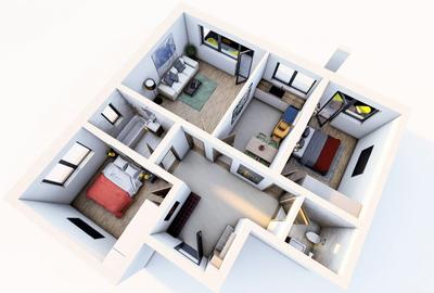 Apartament 3 camere Subcetate Comision 0 - 1