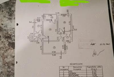 Apartament cu 3 camere semidecomandat în Central - 1