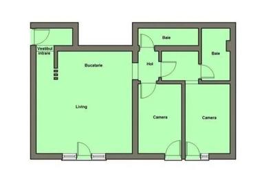 Apartament cu 3 camere în 6 Vânători - 8