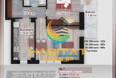 Pallady-2 camere, 59.9 mp, confort în noul tău cămin! - 7