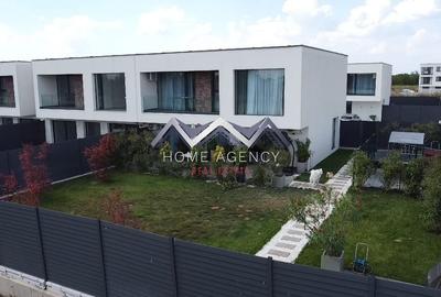 Casă duplex P+1 de vânzare Tunari - finisaje premium, teren 505 mp