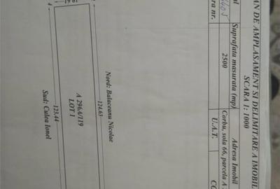 Teren de 2500 mp, în Corbu - 2