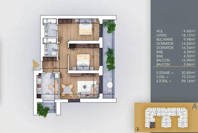 Apartament cu 3 camere decomandat în Theodor Pallady - 8