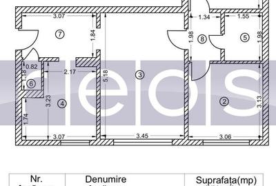 Apartament cu 3 camere semidecomandat, mobilat în Theodor Pallady - 8
