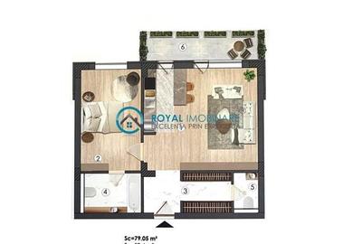 Royal Imobiliare-Vanzare Apartament 2 Camere Zona Campina - 1