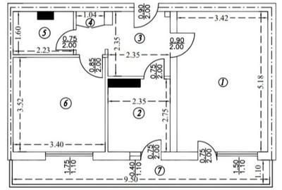 Apartament cu 2 camere decomandat în Malu Roșu - 1