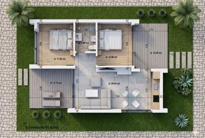 Casă cu 3 camere în Adunați - 5