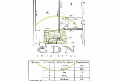 Apartament cu 2 camere decomandat, mobilat în Florilor - 7