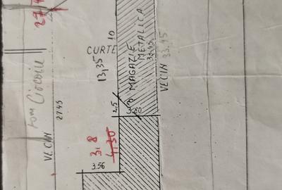 Teren de 311 mp, în Muncii - 2