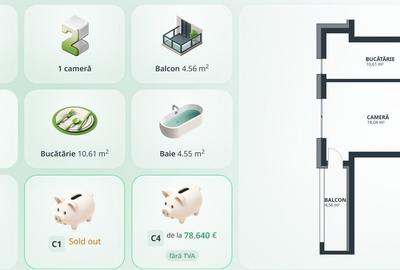 Apartament cu 2 camere decomandat în Tătărași - 1