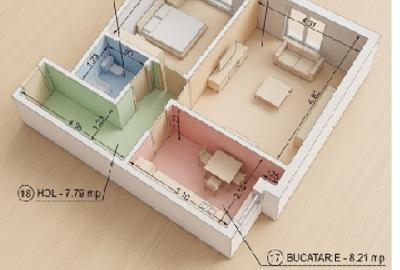 Apartament cu 2 camere decomandat în Tătărași - 2