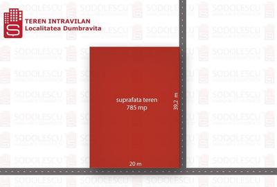 Teren Construcții intravilan de 785 mp, în Dumbrăvița