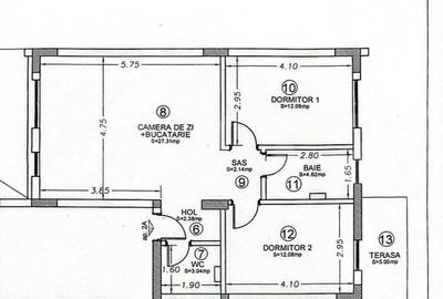 Apartament cu 3 camere în Semicentral - 1