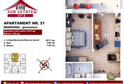 Apartament semidecomandat în Central