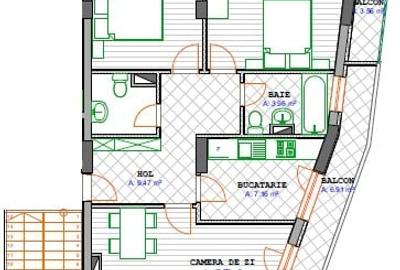 Ap 3 camere Dristor-Titan, I dec,2 bai, camere spatioase!! TVA INCLUS - 3