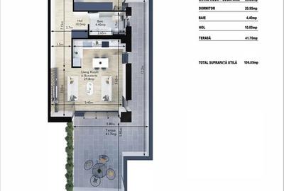 Apartament 2 camere - ansamblu Ghica Apartments - 3