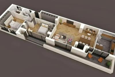 3 Camere cu terasa, 97mp utili, bloc nou, finalizare 2026, Sisesti - 2