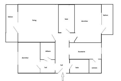Apartament cu 3 camere decomandat, mobilat în Tudor Vladimirescu - 8