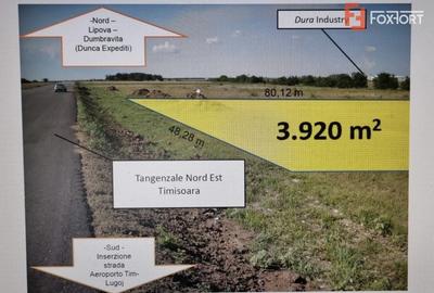 Teren Aeroport 3920 mp cu front stradal la centura de 48,28 ml - ID V5339 - 1