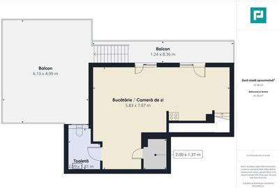 Penthouse nou cu 2 dormitoare ?i terasa de 29mp - 3