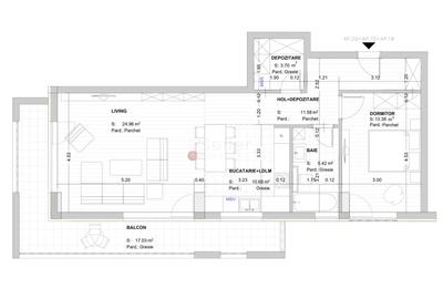 Apartament cu 2 camere decomandat în Noua - 4
