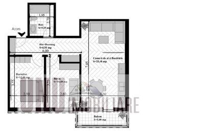 Apartament cu 3 camere decomandat în Vișani - 1