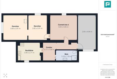 Casă cu 3 camere cu Canalizare în Cermei - 1