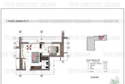 Apartament 2 camere bloc nou metrou 1 Decembrie 1918 - 2