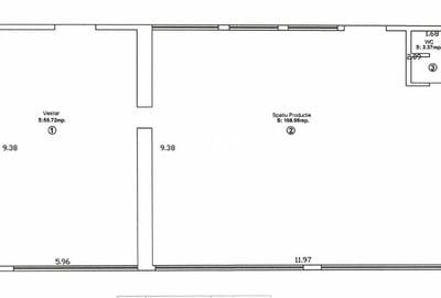 Spatiu industrial compus din doua corpuri in Orlat, central - Sibiu - 3