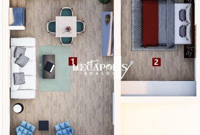 Apartament cu 2 camere semidecomandat în Sânpetru - 2