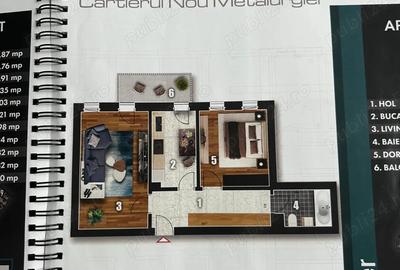 Apartament cu 2 camere decomandat în Berceni - 4