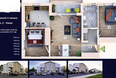 Apartamente 3 camere predare in Septembrie si Decembrie 2025 - 1