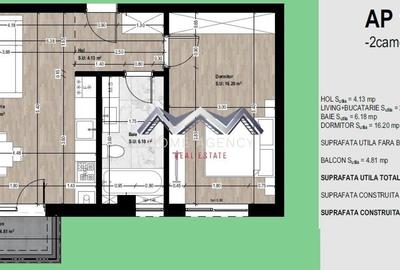 Apartament 2 camere Otopeni central 50 mp | comision 0 - 2