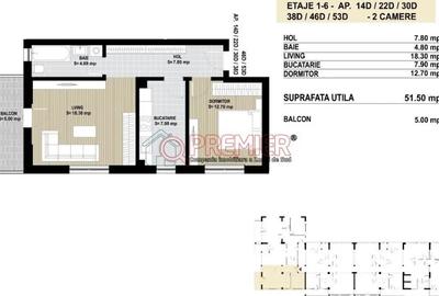 Apartament cu 2 camere decomandat în Metalurgiei - 5